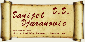 Danijel Đuranović vizit kartica